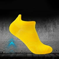 Sportske čarape za muškarce i žene Fitness Trkene čarape Tanke čarape Plitke rezane ljetne prozračne čarape Brze sušenje čarapa za čamce žute boje