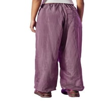 Baggy teretni hlače za žene s malim strukom labave jogger pantalone sa džepom hipi panker pantalone