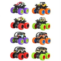 CreateVearRowy Pokrećene automobile Inertial vanjskih vozila Poklon trenje Dječje igračke za dječake Mini sa otporno na šareno čudovište