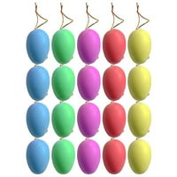 Hesoicy 10 Easter Egg Realistic Neprokidani praktični bojling slikanje grafiti Uskrs DIY simulacijski jajeći viseći privjesak za kućni dekor