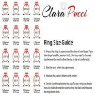 3CT jastuk za rezanje šampanjca simulirani dijamant 18k bijeli zlatni godišnjički angažman kamena prstena