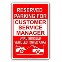 Rezervisan parking za upravitelj službi za korisnike Neovlaštena vozila Vučena upozorenje Aluminijski