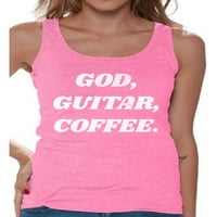 Newkward Styles Bog gitara Cisterna za kavu vrh za žene Christian odjeća vjerska ženska majica Christian