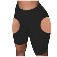 TAWOP HORTS kombinezon za žene joga sportske hlače Hlače Ženske kratke hlače Crna veličina 6
