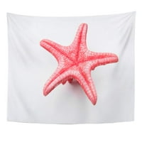 Riba Crvena zvjezdana izbora preko White Star Coral Wall Art Viseći tapiserija Početna Dekor za dnevnu