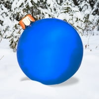 BXIGSFTY božićne boje naduvane boje PVC ukrašena kugla sa ulozima za pričvršćivanje lopte