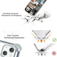 Cauboy Cowgirl Collage futrola za iPhone pro max, estetsko umjetničko dizajn TPU poklopac branika