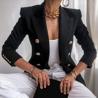 HGW kaputi za žene plus veličine Elegantni poslovni ured Rad Ženska dam Solid gumb odijelo Jakna kaput