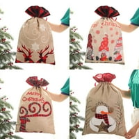 Shulemin božićni poklon torba crtani uzorak otporni na trošenje dekorativne tkanine bombone organizator