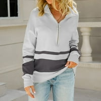 Kali_store džemperi za žene Trendy ženski kardni džemper s dugim tipkama V izrez s dugim rukavima rebrasti