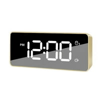 TureClos LED digitalni budil sat sa satovima s usb punjačem Strip ogledalo Elektronski dnevni boravak