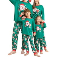 Meihuida Porodica koja odgovara božićnim pidžami Postavite odmor Santa Claus Sleep Ands Xmas PJS set