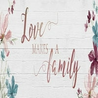 Ljubav čini porodični poster print Carol Robinson