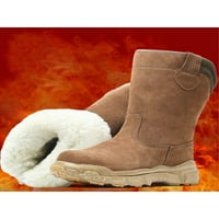 Eloshman muški čizme Fau Fur tople cipele klizanje na zimskom pokretanju radnog mjesta Ležerne prilike