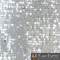 Sequin New Paillette Glossy Danle Mesh Silver Tkanine 52 Prodati od dvorišta