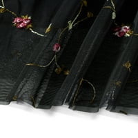 Aturuste Women Tulle Tutu Suknja Elegantna cvjetna elastična princeza mreža A-line suknje za uličnu