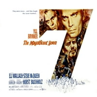 Veličanstveni sedam Steve McQueen Yul Brynner Eli Wallach Movie Poster MasterPrint