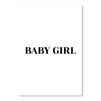 AmericanFlat Baby Girl eksplicitnom dizajnerskom posteru Art Print
