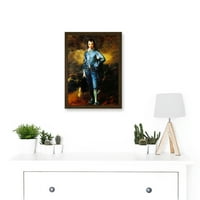Slikarstvo Portret Study Gainsborough Blue Boy A umjetničko djelo uokvirene zidne umjetnosti Print