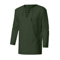 Azrijska muška odjeća, muške majice Ležerne prilike pulover s dugim rukavima u boji, ljetna bluza
