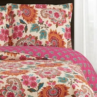 Prevelizirani Tamiya Reverzibilni set za pokrivanje, patchwork ispisani Paisley cvjetni - puna kraljica
