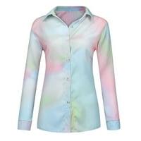 Rewenti ženski modni casual čvorove cvjetne kratke rukave V-izrez majica bluza V-izrez Multicolor 4