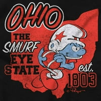 Ohio Buckeye State Atlete Fan Smurfs dugih rukava majica Muškarci Žene Brisco Marke 3x