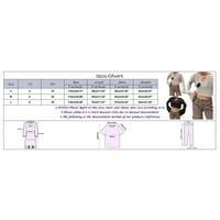 Gyouwnll T majice za žene Žene izdužene kukičane kukice na dugih rukava pletene kratke prozirne top