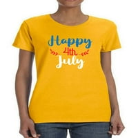 Sretna 4. jula Garland majica žena -image by shutterstock, ženski medij