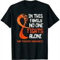 Osvješćeno oružje Ovjesnost narančasta vrpca nada porodica f jedinstvene grafičke majice za žene - cool