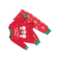Postavi božićni roditelj-dječji odjeća za snjegović tiskanje kostim Božićna odjeća pidžama za dom