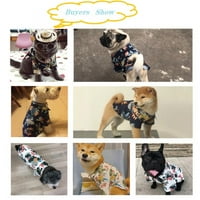 Alvage Pet Dog Šifonska majica Šifon Komforan i prozračan izdržljiv kostim za pseće kratke rukave od