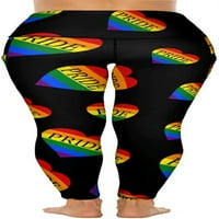 Gay ponos ljubavno srce ženske joge hlače sa džepovima visoki struk temminijski gamaši sportske pantalone