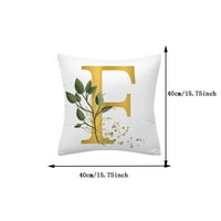 Tkrady bacač jastučni poklopci, jastučnica ukrasna jastučna ploča ABC abeceda cvjetna jastuka cvijeća