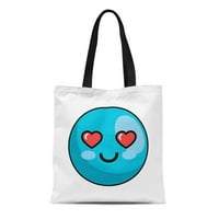 Platno tote torba plava anime slatka kawaii crtani lik avatar karaktera vesele trajne zakrbne trske za kupovinu