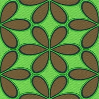 Ahgly Company u zatvorenom kvadratu uzorak zelene jabučne tepihe zelene površine, 8 'kvadrat