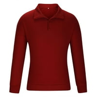 Muška ležerna polovna majica s dugim rukavima Radni tenis Golf košulja s košuljama s pulover-dolje majica