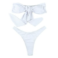 Cleance Womens Kupatilo odijelo Bikini Halter Čvrsti bom Kontrolni komionici za žene plus veličine kupaći