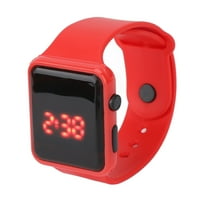Fugacal Sport Watch LED ekrana Kvadratni oblik oblika dizajn Dizajn Digital Kids Watch za slobodno vrijeme,