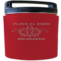 Plaja El Coco Nikaragva Suvenir Oz ugravirani crveni izolirani dvostruki zidni boca od nehrđajućeg čelika