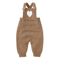 Booker Baby Knit Rimper pamučni kaiš bez rukava Dječak Djevojci srce uzorak džemper odjeća za bebe kombinezon