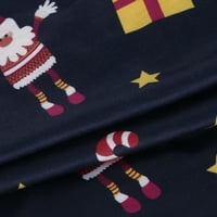 Božićne pidžame za porodicu, Xmas Pijamas set, Ležerne prilike Red Pleaid Merry Božićni salon setovi