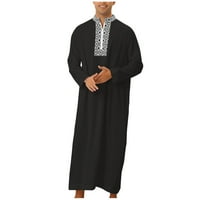 Muslimanske thone za muškarce na gumb niz mens kaftans veliki i visoki muški arapski thone sa džepom