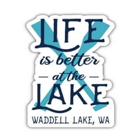 Waddell Lake Washington Suvenir Vinil naljepnica naljepnica za pakiranje 4-pakovanje