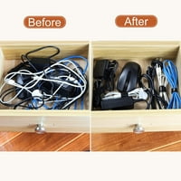 Kabel za višekratnu upotrebu Crna kabela za upravljanje kablom Organizator žice za domaće kancelarije