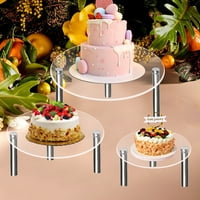 Xiaobai set akril torta stalak prozirni dobar nosivost visoke čvrstoće stabilne jednostavne instalacije