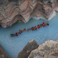 Grand Canyon, studenti lebde na Havasu Creeku Don Grall-om