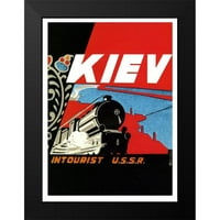 Vintage Apple Collection Crni moderni uokvireni muzej Art Print pod nazivom - Kijev
