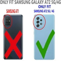 Samsung Galaxy A 5G futrola, sa [Zaštitni zaslon od kaljenog stakla] Prozirni pad poklopca