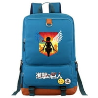 BZDAISY TITAN Slayer ruksak - veliki kapacitet kvadratni ruksak za 15 '' laptop sa napadom na Titan temu uzorke za djecu Teen